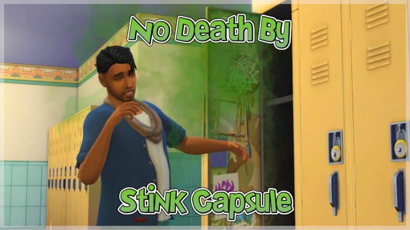 sim reacting to stink bomb in locker