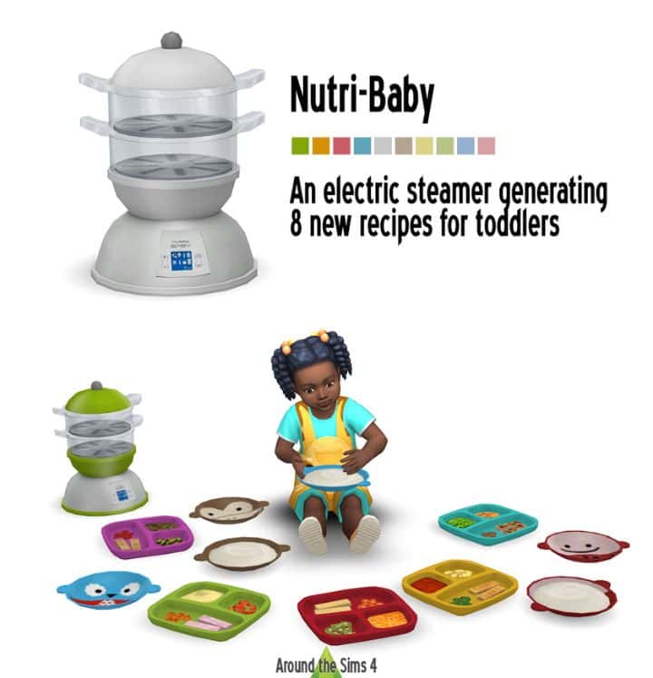 electric steamer and meal plates for toddlers