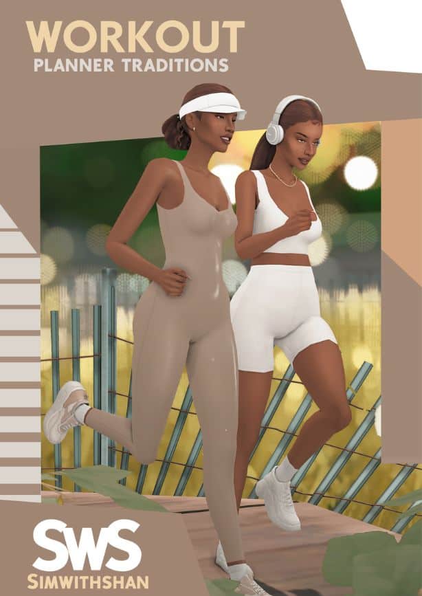 female sims jogging