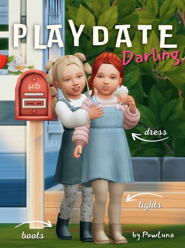 two toddlers dressed for a playdate