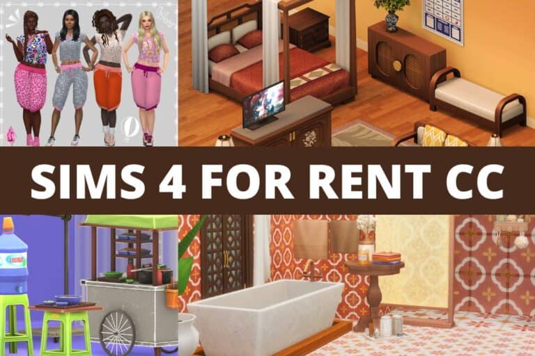 sims 4 for rent cc collage