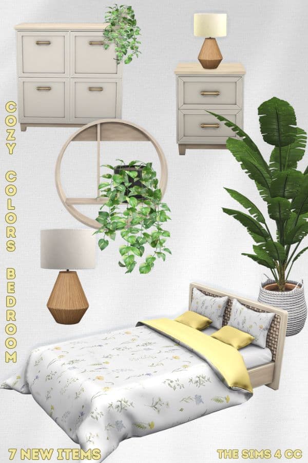 a collage of different bedroom furniture and decor pieces