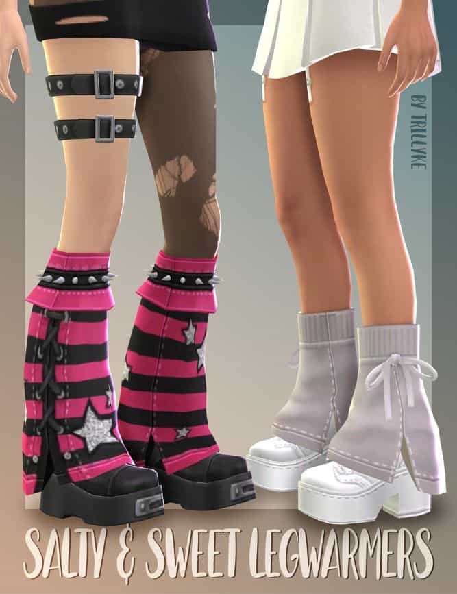 to pairs of legwarmers styles