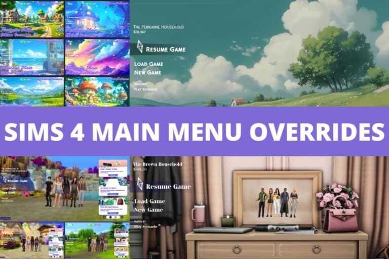 sims 4 main menu overrides collage