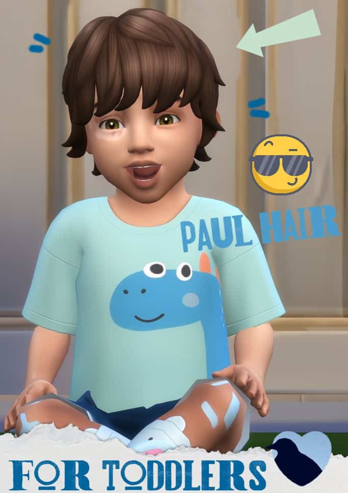 male toddler with short hair