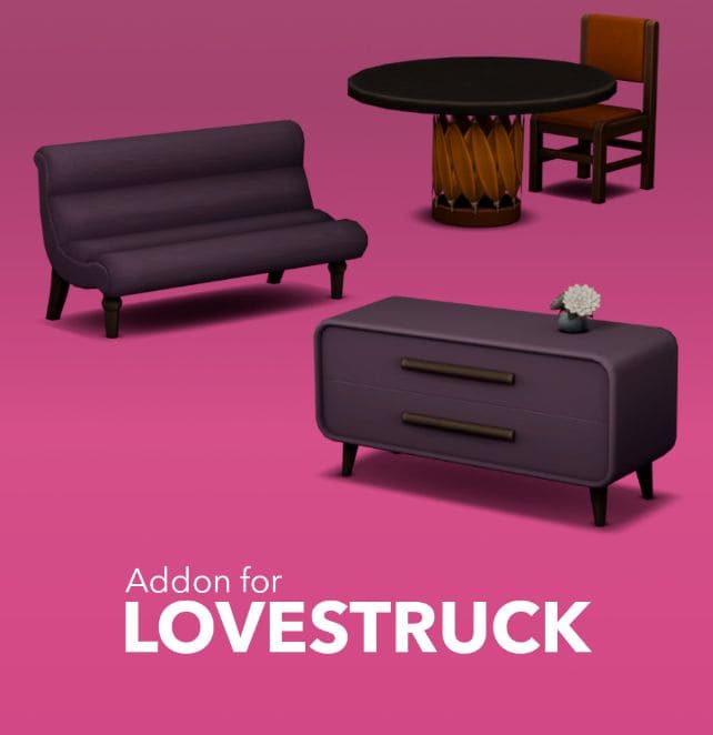 four pieces of mixed furniture cc