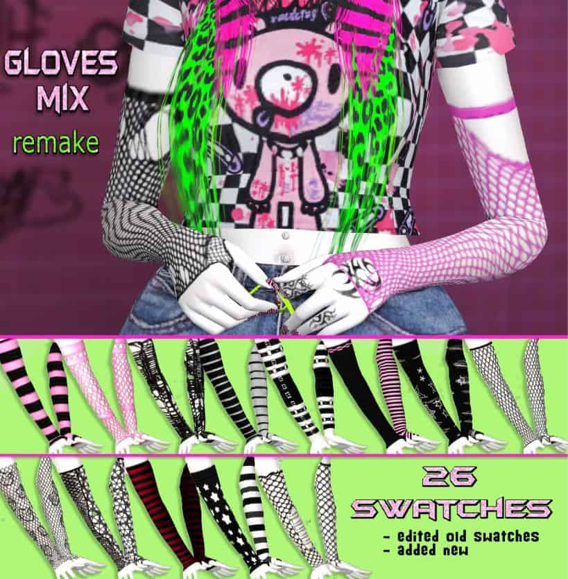 collage of different types of edgy gloves