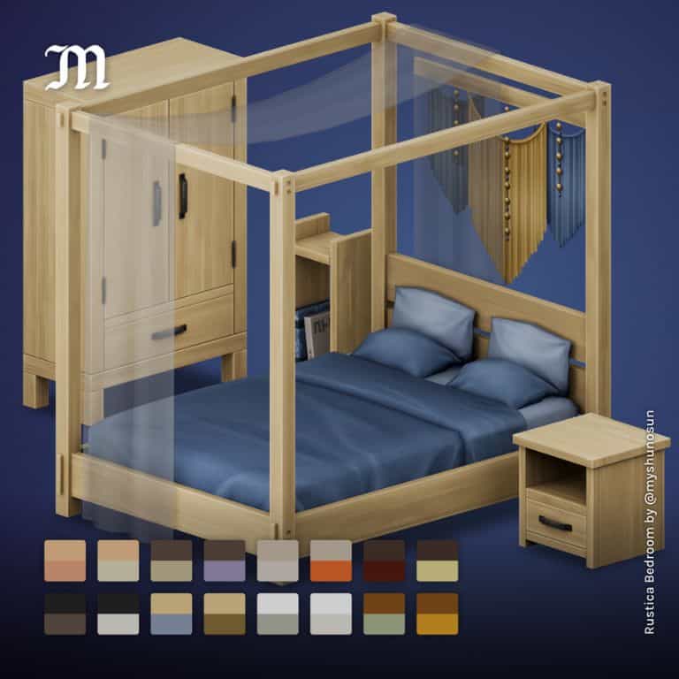 a light wooden bedroom set