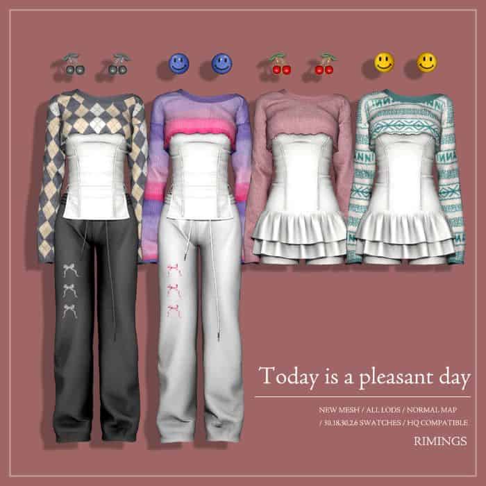collage of different feminine outfits and mixed earrings