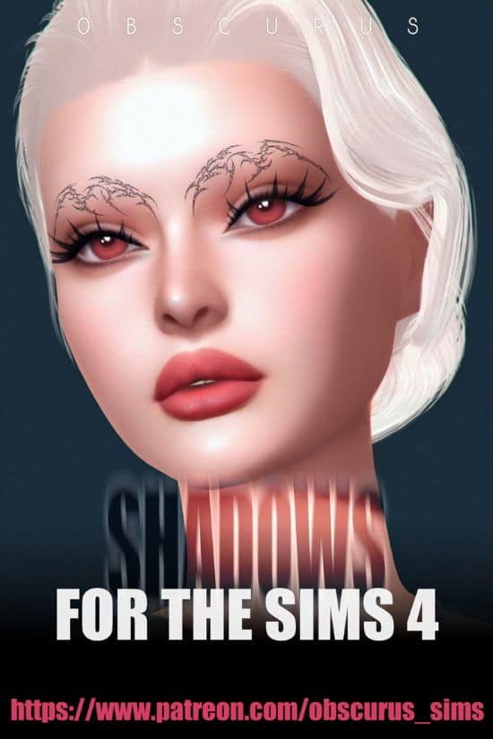 female sim with face shadows