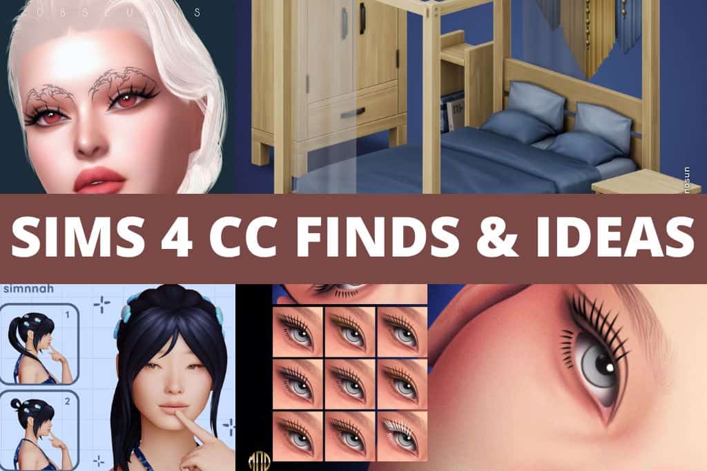 Sims 4 CC Finds And Ideas for May collage