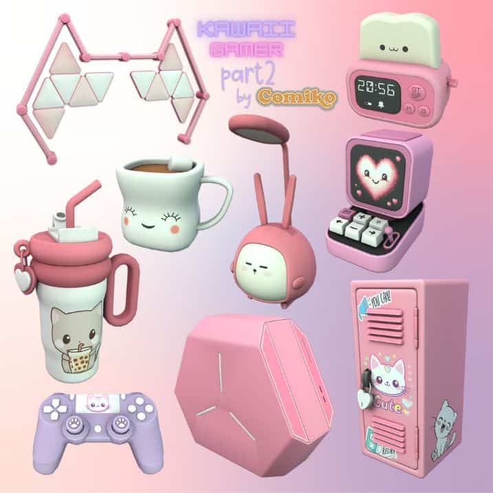 collage of gaming room objects