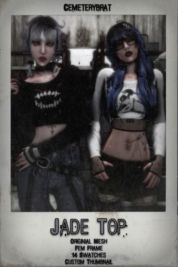 two female sims wearing long sleeve crop tops