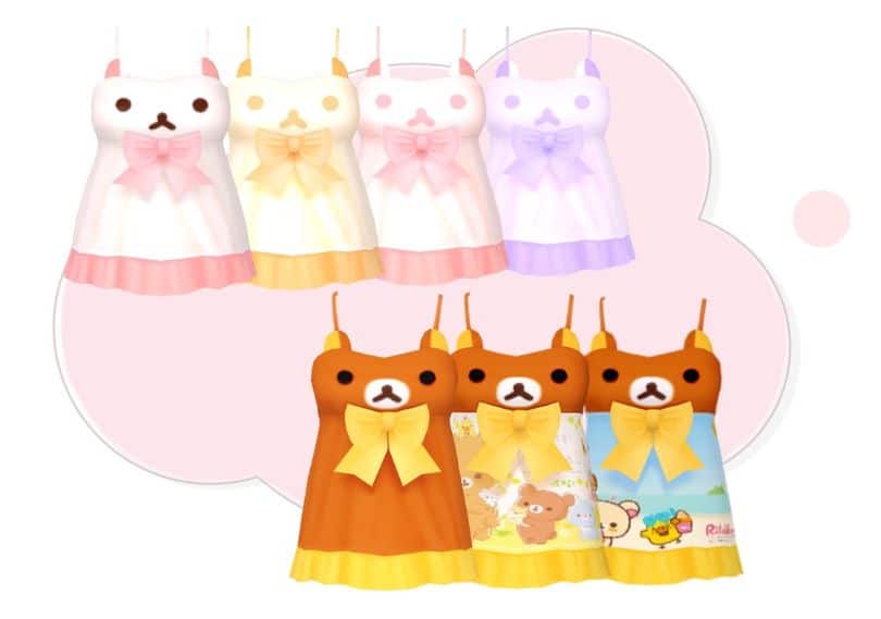 bear themed babydoll tank shirts in different swatches