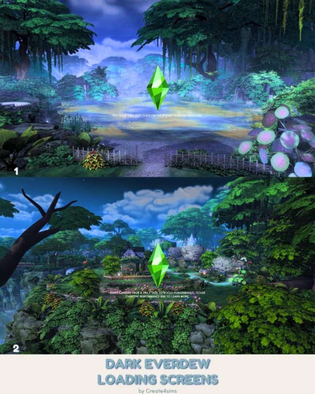 two Everdew loading screens