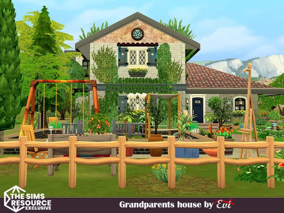 a cozy family house ideal for grandparents