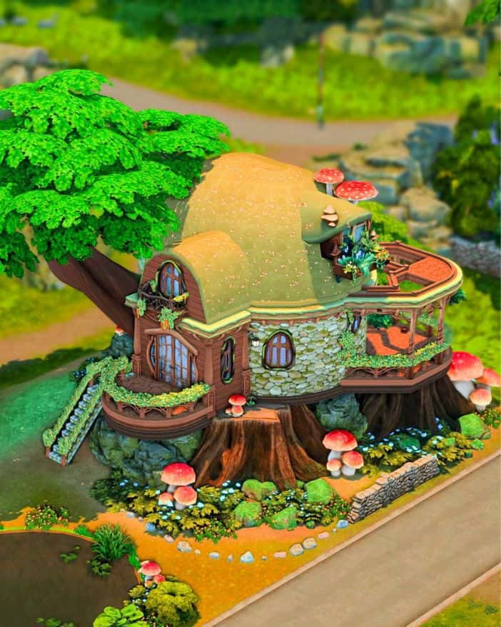 a nature nomad starter house set on a tree
