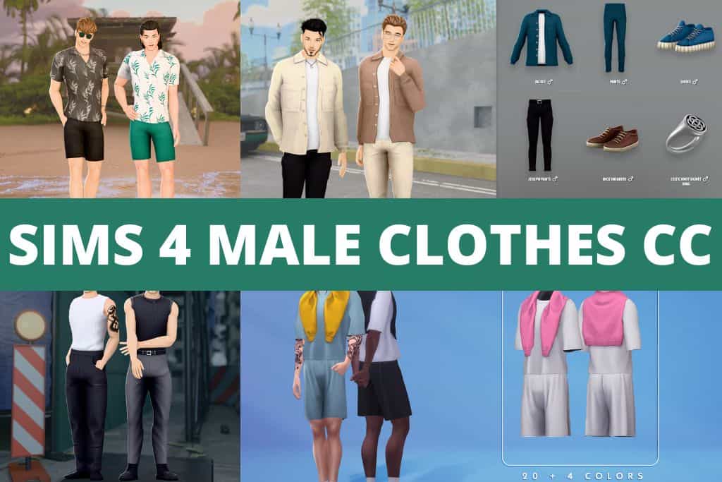 sims 4 male clothes cc collage