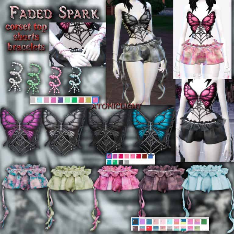 collage of mixed Y2K inspired clothing