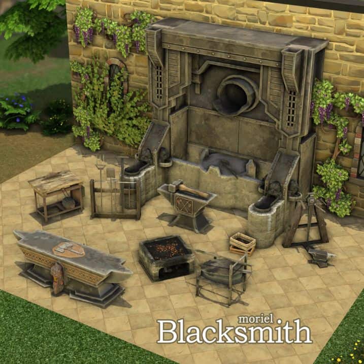 a blacksmith setup