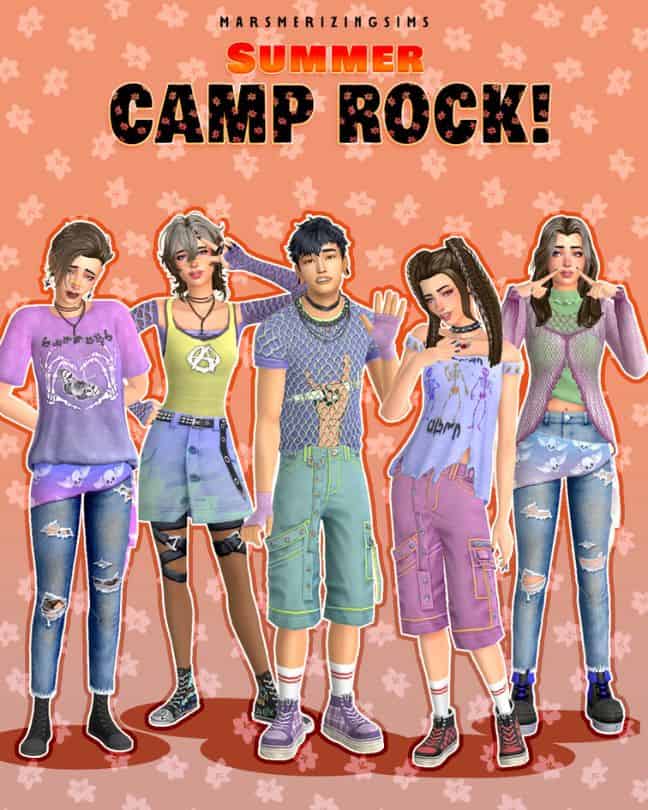 young adult sims dressed in modern clothing