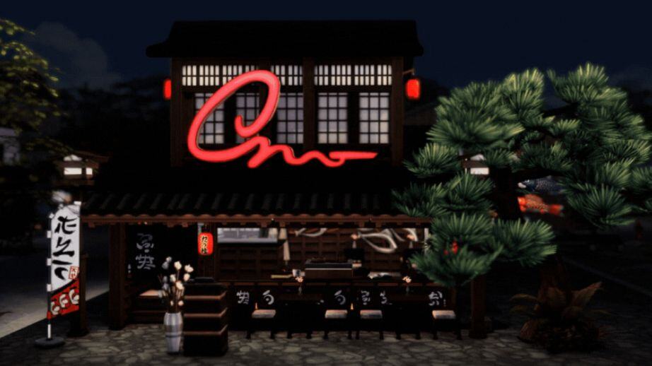 a dark Asian inspired restaurant