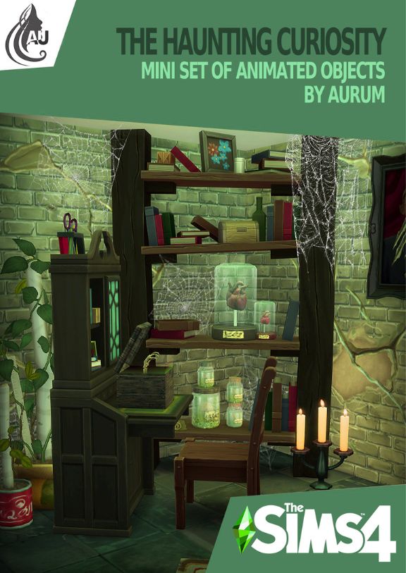 a haunting room of animated objects