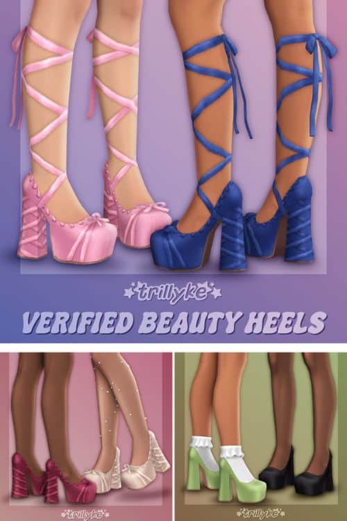 platform ballet heels in three styles