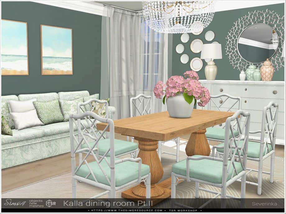 Hamptons-style dining room