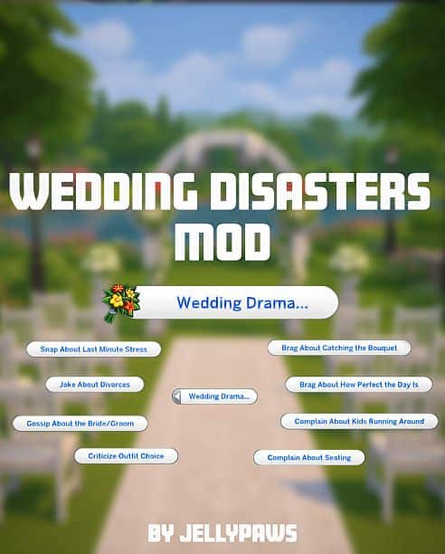 a wedding disasters mod menu