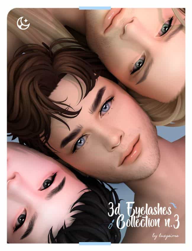 males sims with different eyelashes