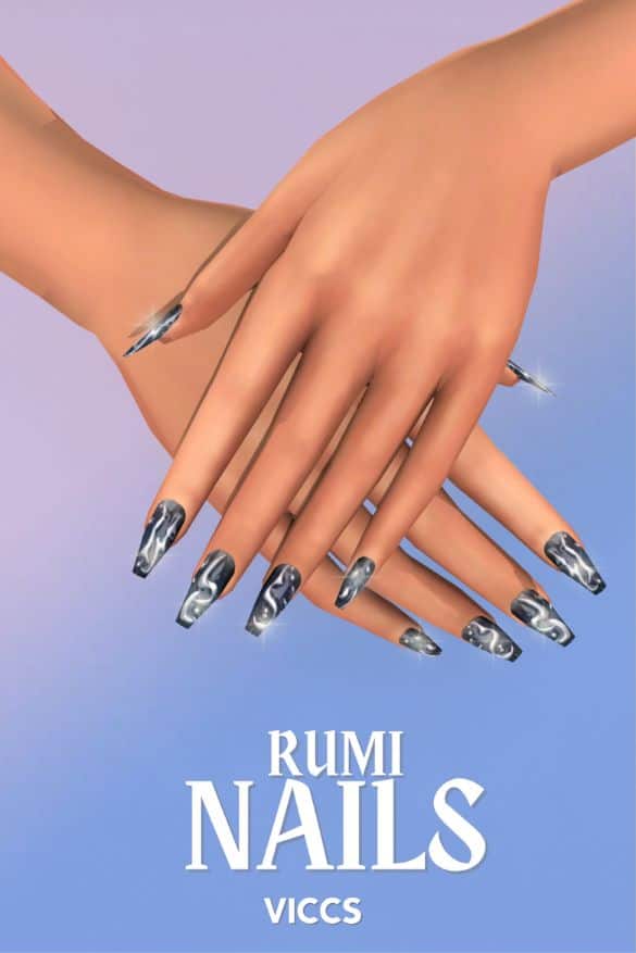 Rumi Demon Hunters inspired nails