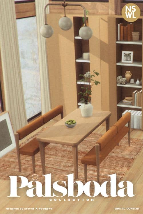 beige tone simple dining room set