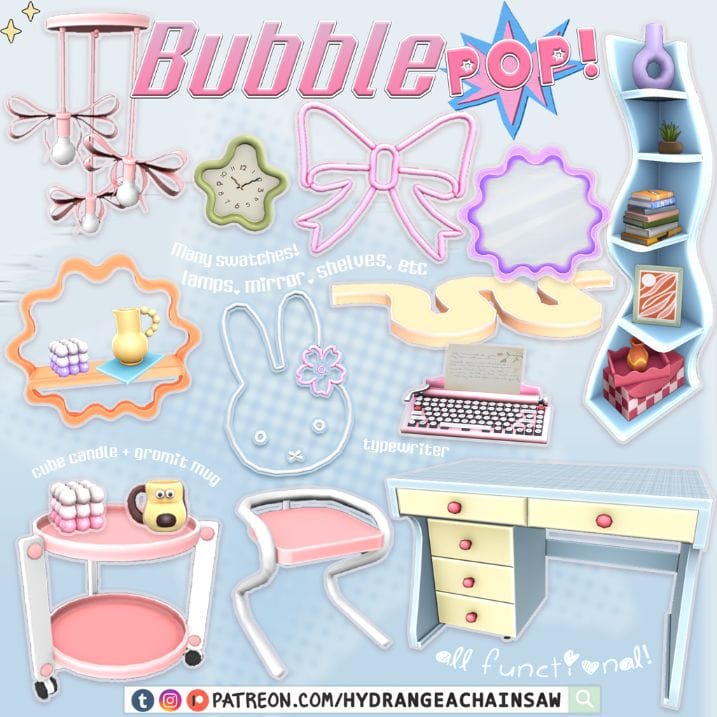 collage of fun and quirky furniture and decor pieces
