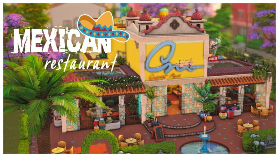 a colorful Mexican restaurant