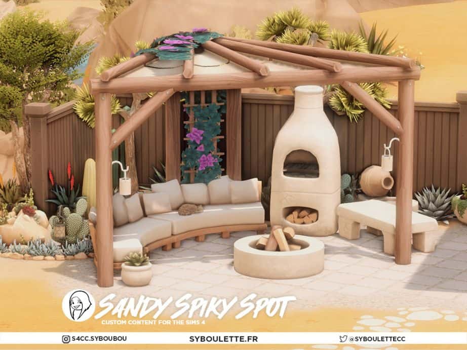 a Mediterranean-inspired landscaping set