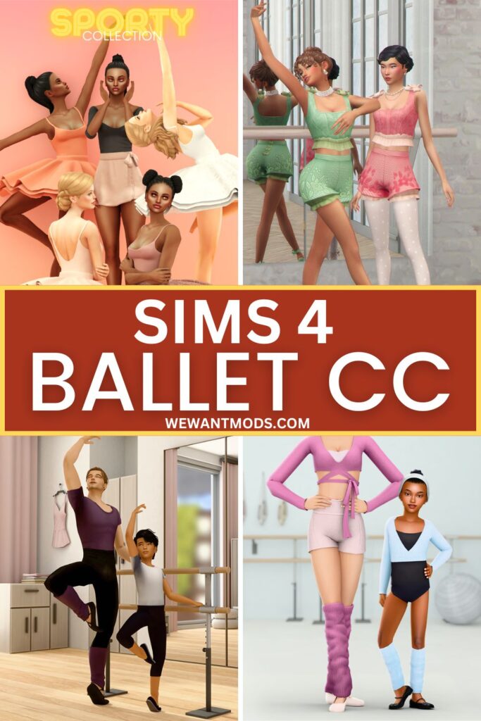 sims 4 ballet cc Pinterest pin