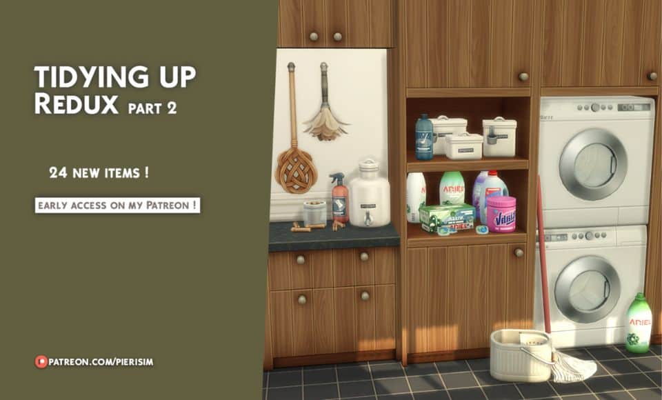 a laundry room setup
