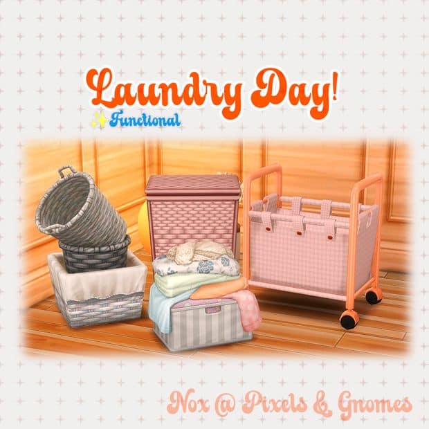 mixed laundry baskets