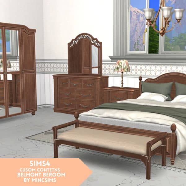 a brown bedroom set