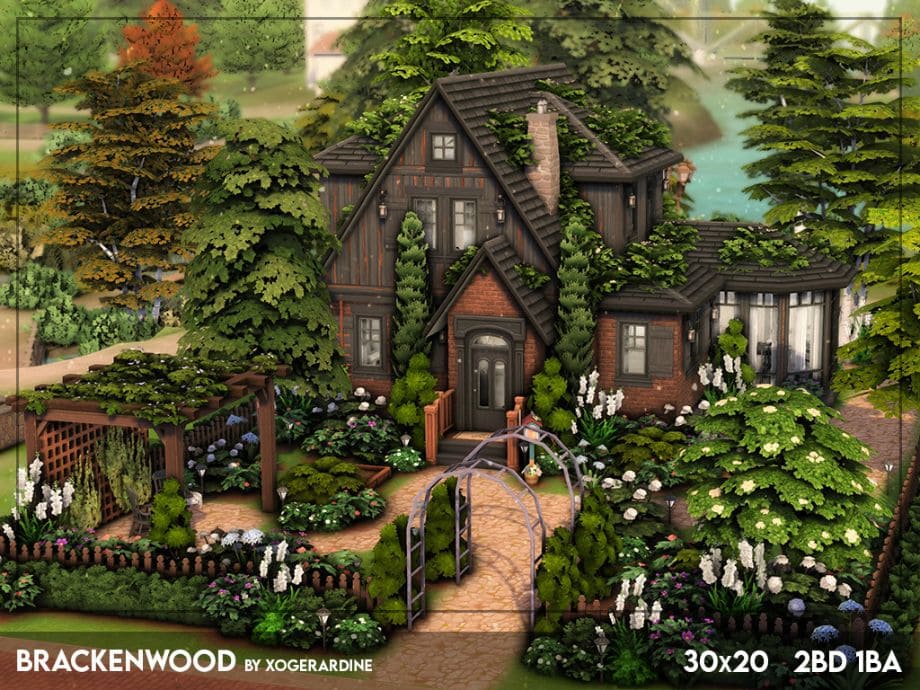 a dark and moody cottage