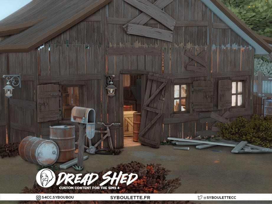 a rundown shed