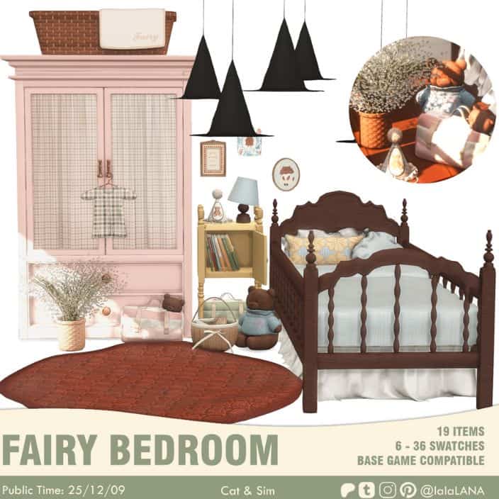 a cozy, bedroom set