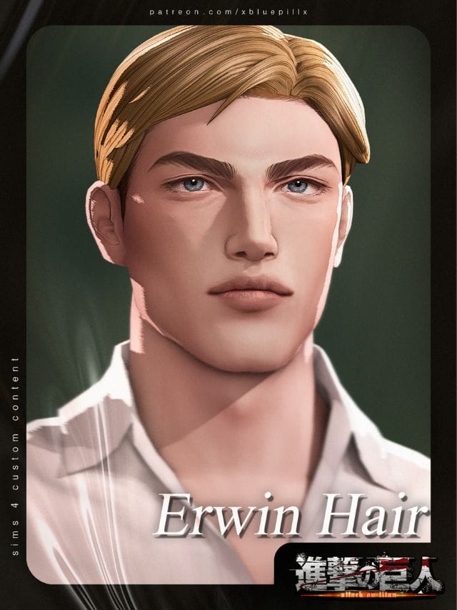 male sim with short blond hair