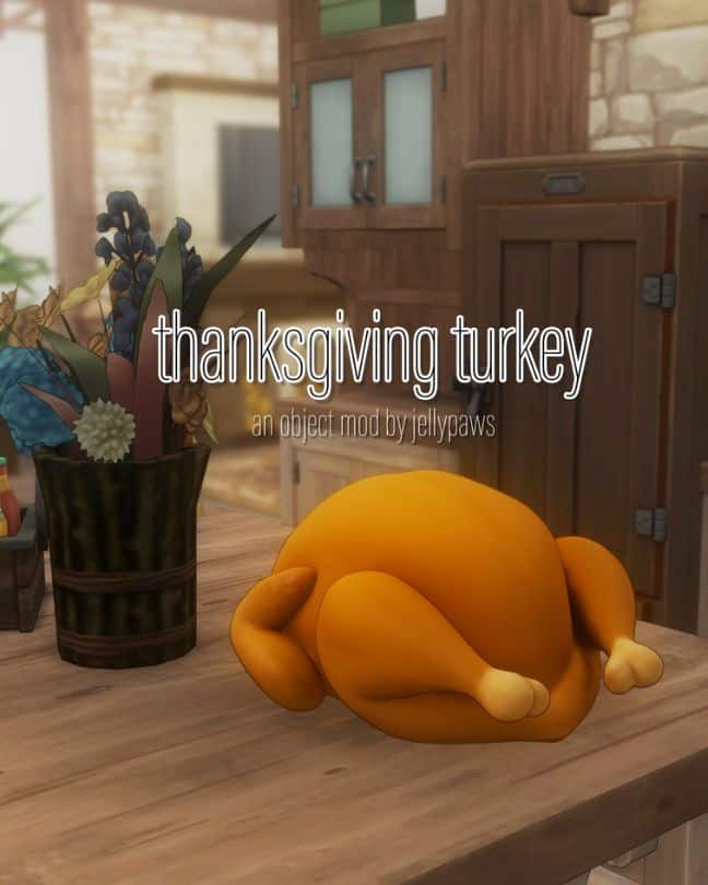 a juicy turkey on a wooden kitchen table