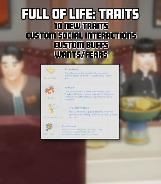 in-game screenshot of trait options