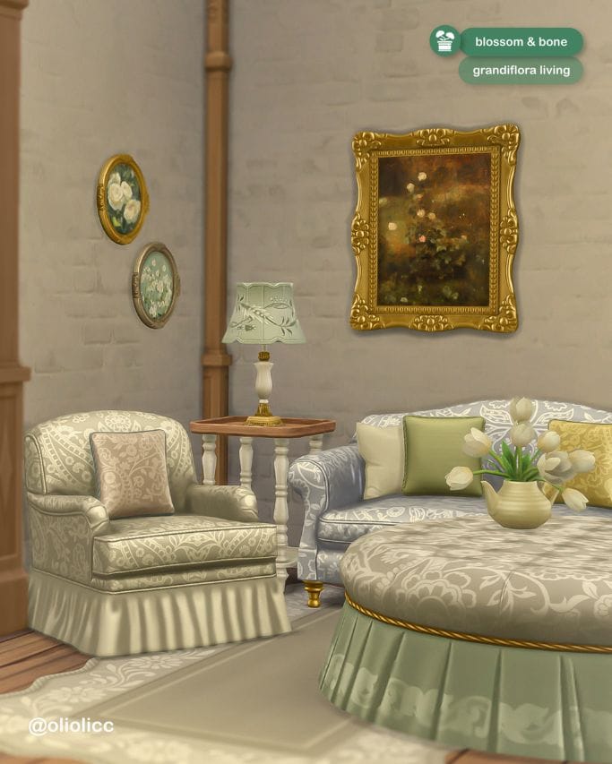 a rustic, vintage living room setup