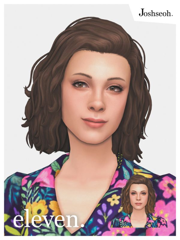 chin-length Eleven-inspired hairstyle