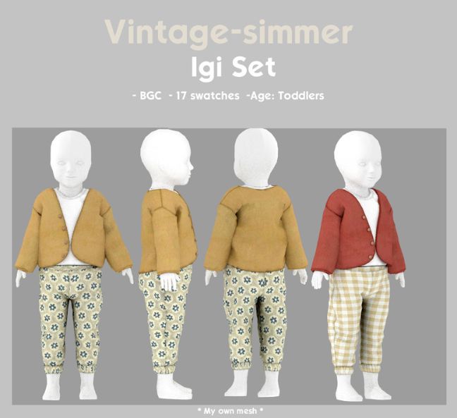 mannequins wearing a top, cardigan and leggings