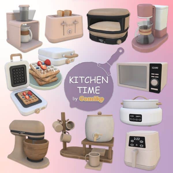 collage of small kitchen appliances and objects